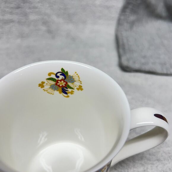 QUEEN Elizabeth Bone China Mugs s/2 Royal Worcester Diamond Jubille - Picture 7 of 8